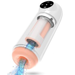 handsfree male rotating cup sucking stroker